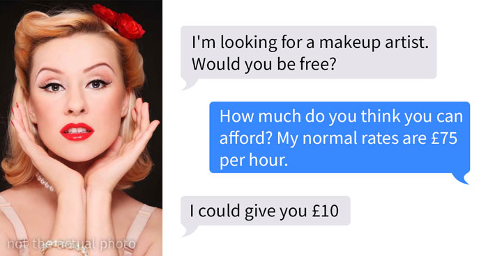Makeup Artist Shares Screenshots From Entitled Bride That Wanted To Get Makeup And Hair For Exposure