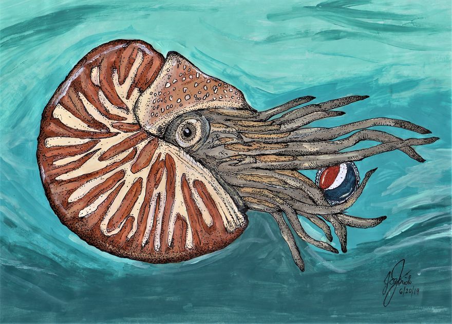 I Paint Colorful Marine Animals With A Twist To Show The Extent Of Plastic Pollution In Our Oceans I Paint Colorful Marine Animals With A Twist To Show The Extent Of Plastic Pollution In Our Oceans