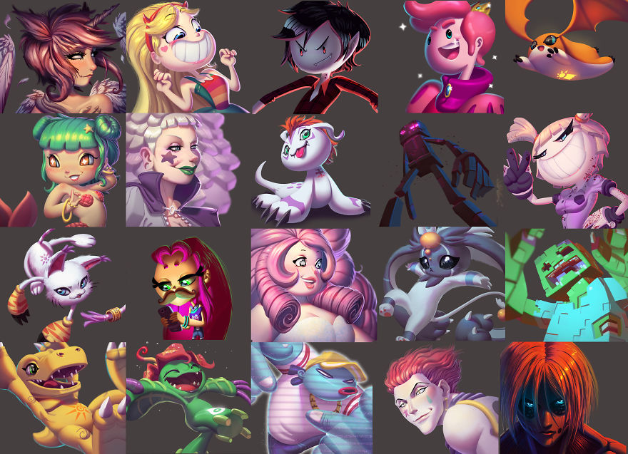 Artist Paints 200+ Pop Culture Characters In 3D Style Artist Paints 200+ Pop Culture Characters In 3D Style