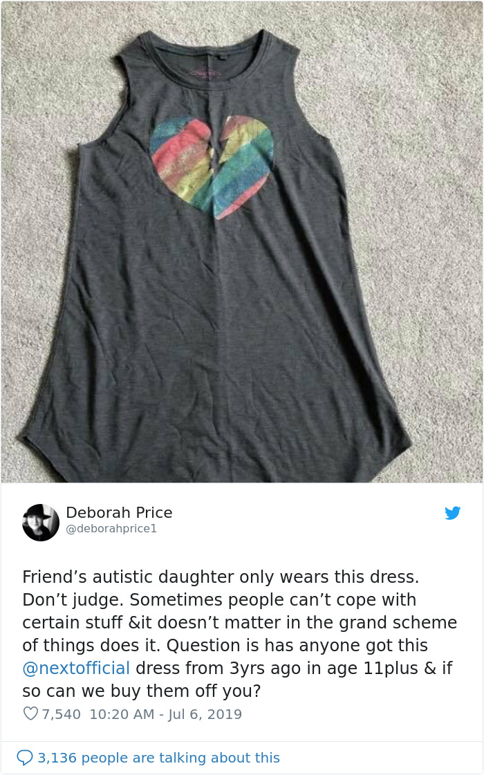 This Autistic Girl Could Only Wear One Specific Dress For Years, So Her Mom's Friend Asked Twitter For Help