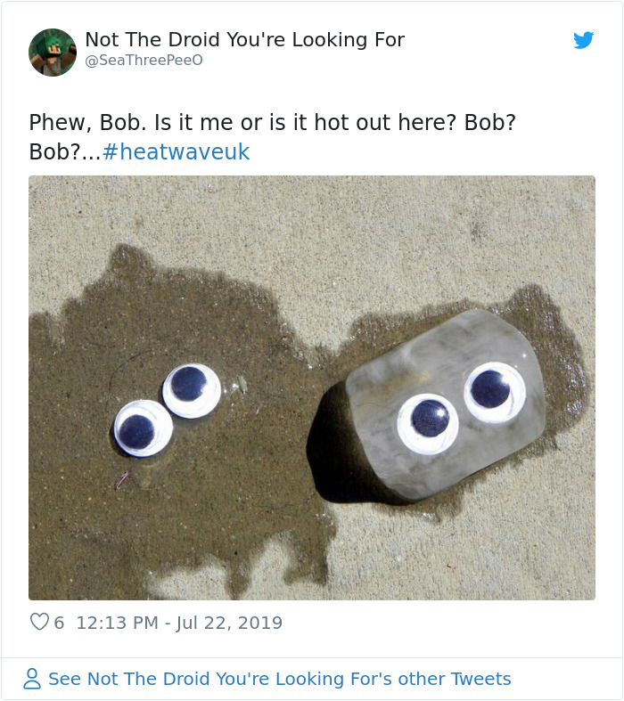 Oye Bob, soy yo o ¿hace calor aquí? ¿Bob? ¿Bob??