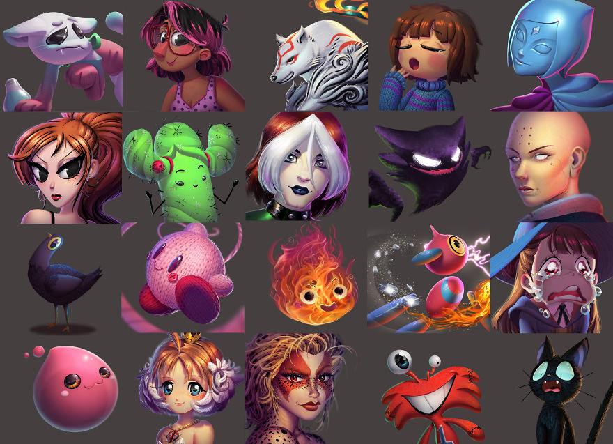 Artist Paints 200+ Pop Culture Characters In 3D Style Artist Paints 200+ Pop Culture Characters In 3D Style