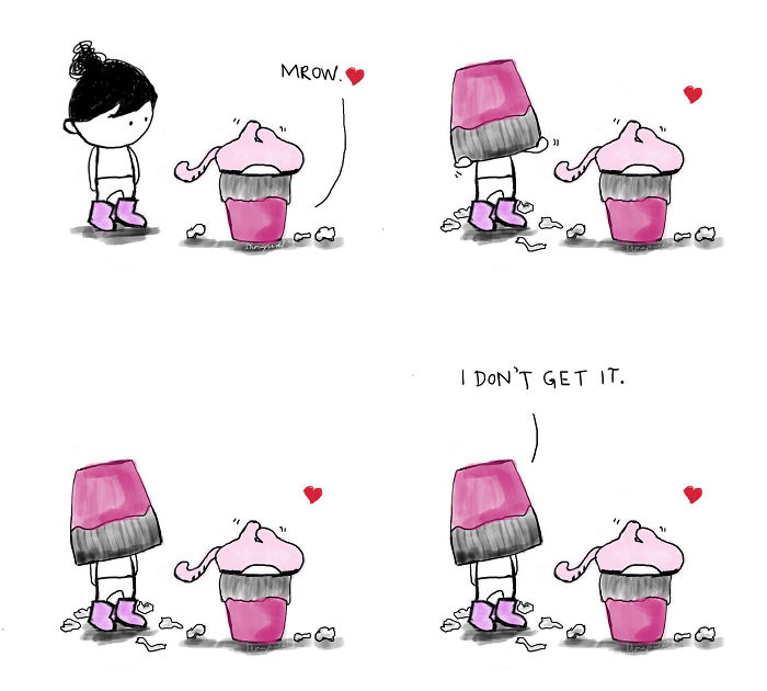 My 30 Heartwarming Comics About My Little Niece Who Says The Most Wickedly Funny Things And Her Cat