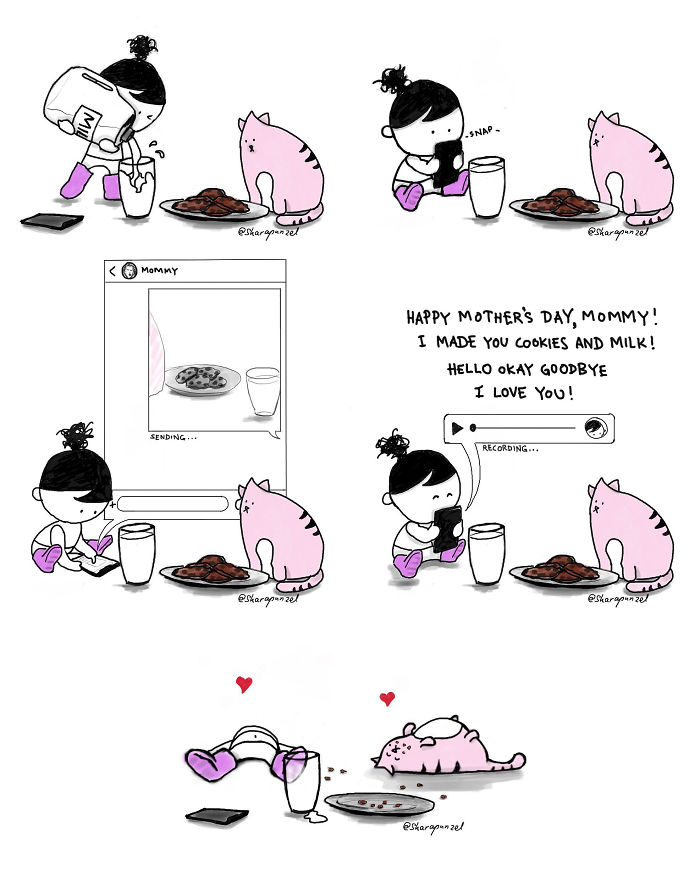 My 30 Heartwarming Comics About My Little Niece Who Says The Most Wickedly Funny Things And Her Cat