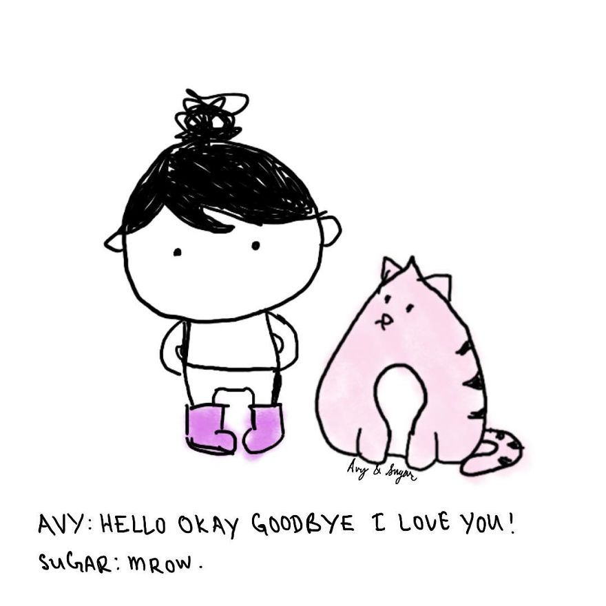 15 Heartwarming Comics Of A Little Girl And Her Cat To Make Your Day