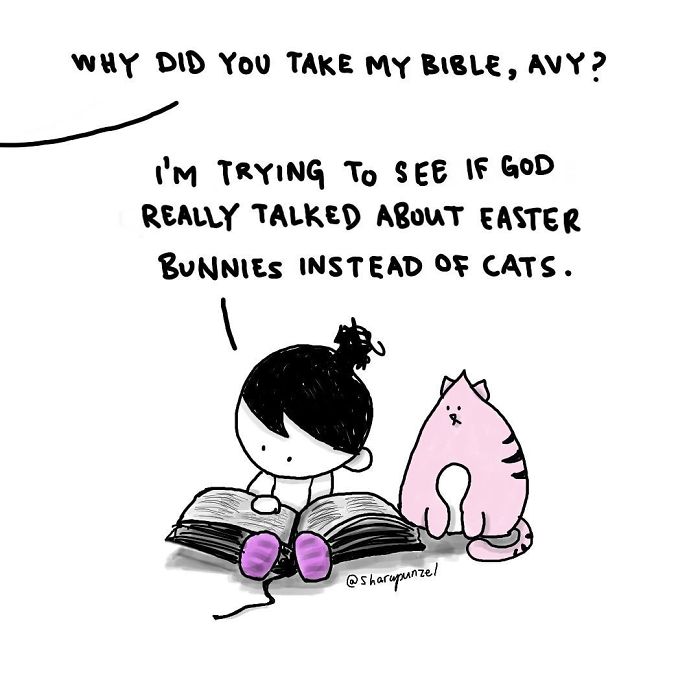 My 30 Heartwarming Comics About My Little Niece Who Says The Most Wickedly Funny Things And Her Cat