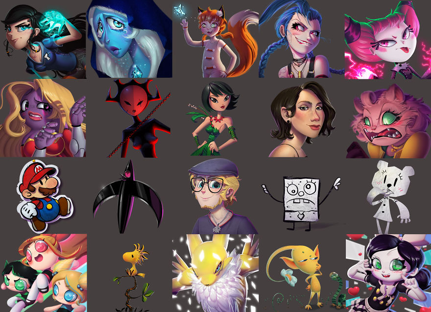 Artist Paints 200+ Pop Culture Characters In 3D Style Artist Paints 200+ Pop Culture Characters In 3D Style