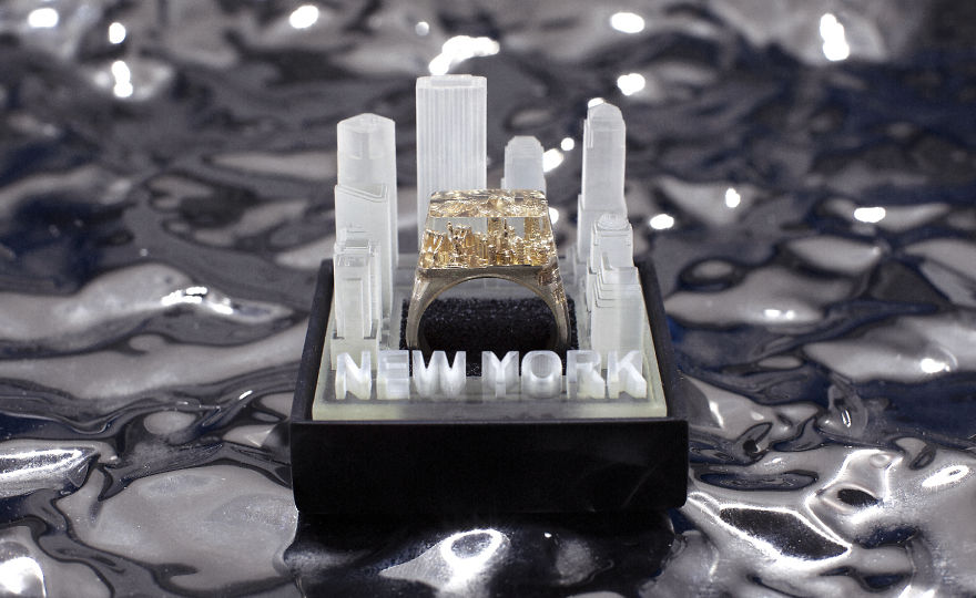 Astoundingly Detailed Architecture Rings Contain Entire City Skylines