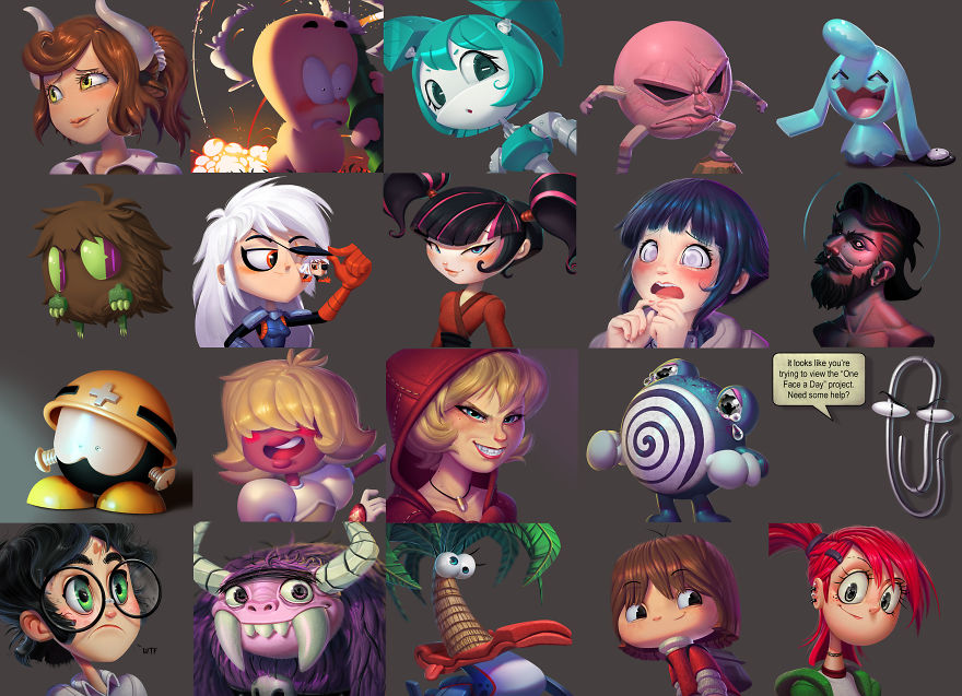 Artist Paints 200+ Pop Culture Characters In 3D Style Artist Paints 200+ Pop Culture Characters In 3D Style