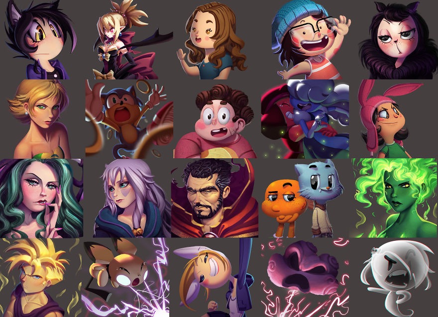 Artist Paints 200+ Pop Culture Characters In 3D Style Artist Paints 200+ Pop Culture Characters In 3D Style
