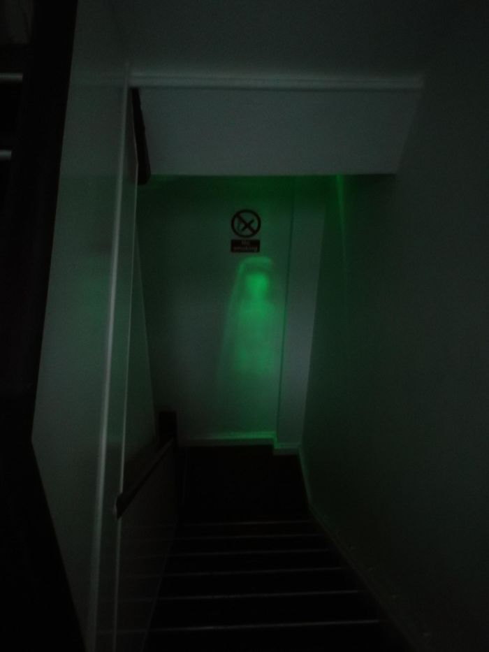 Emergency Light In The Hallway Scared The Hell Out Of Me Earlier. Meet The New Source Of My Nightmares