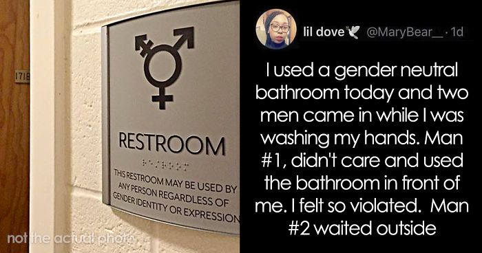 Woman Feels ‘Violated’ When A Man Uses A Gender Neutral Bathroom In Front Of Her