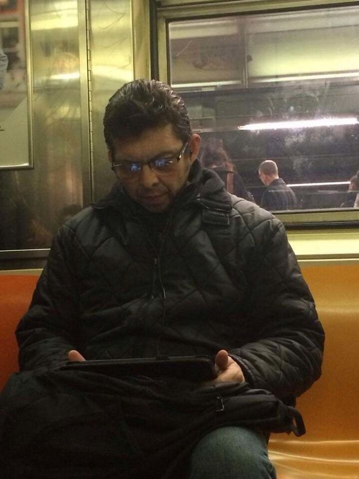 Indian Jeff Goldblum Riding The Subway