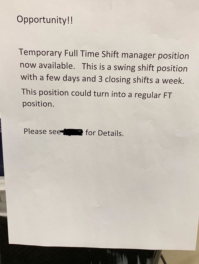 Shift Manager At My Work Was Just Diagnosed With Colon Cancer, Our Store Manager Put This Sign Out A Week Later