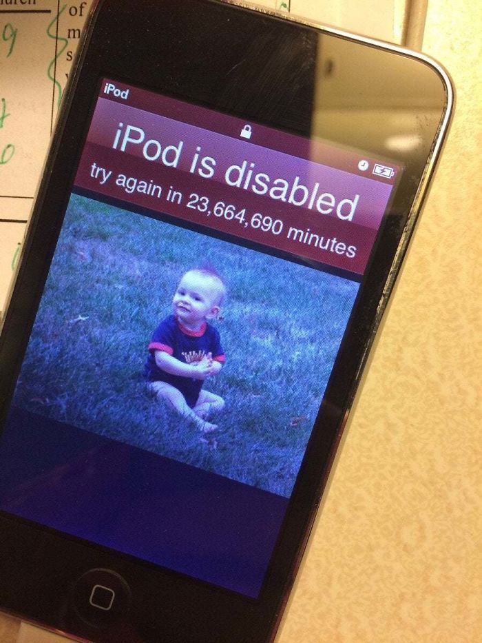 My Kids Have Disabled My Ipod For 45 Years
