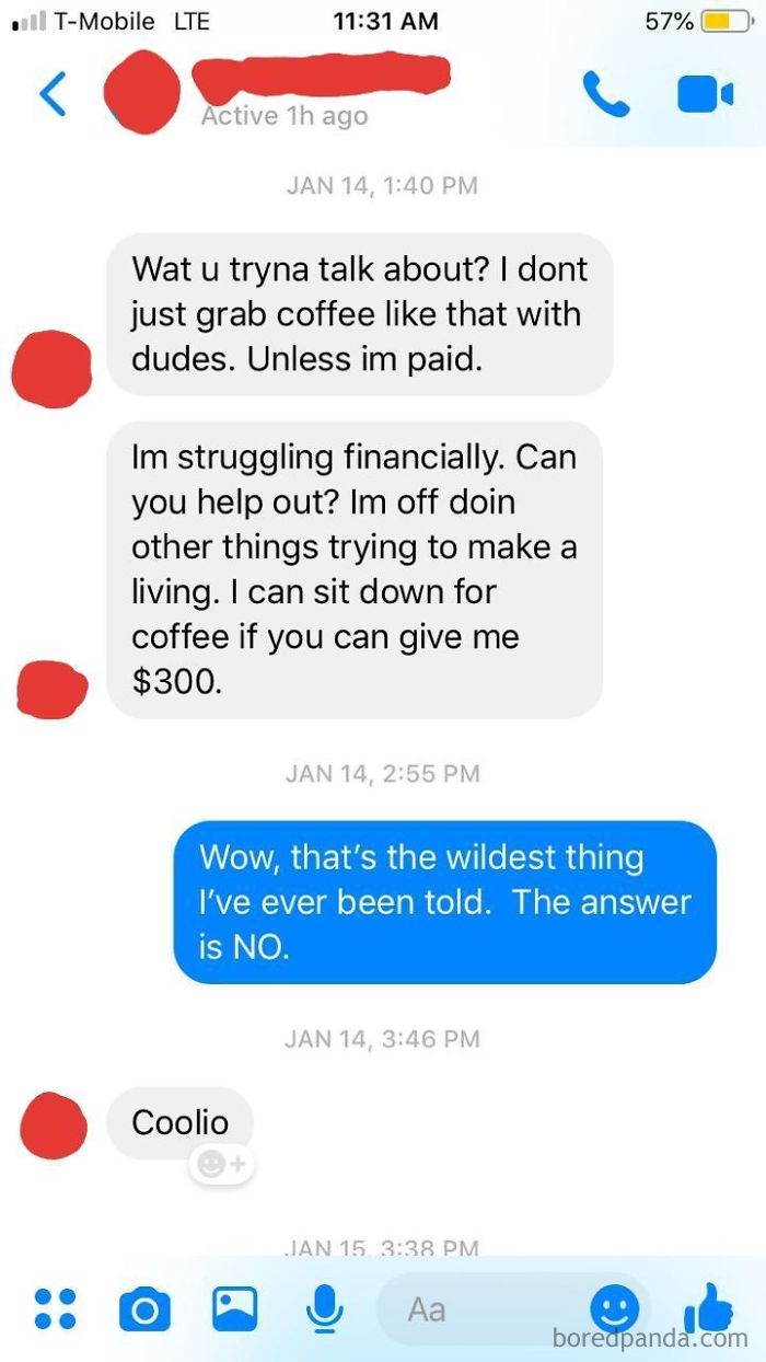 Asked A "Friend" For A Coffee When Visiting The City He's Living In A While Back And Was Amazed By His Response