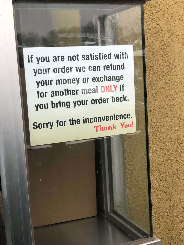 Local Mexican Place Knows How To Deal With Choosing Beggars