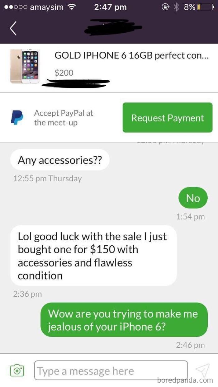 Friend Is Trying To Sell Her iPhone On Gumtree