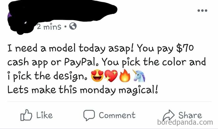 You Get To Be A Nail Model For $70 And You Get To Pick The Color!... But You Can't Pick The Design