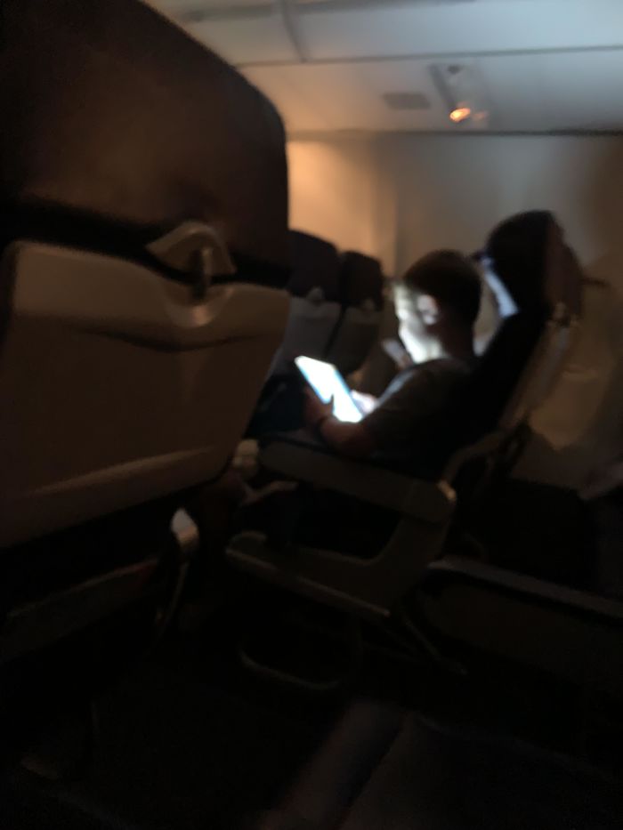 This Mom Allowing Her Child To Listen To His iPad Full Volume Without Headphones For The Entire Flight