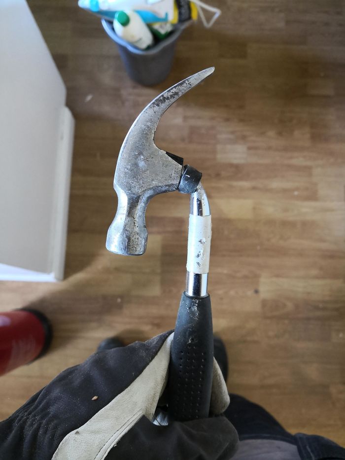 My Hammer, After I Tried To Pull A Nail