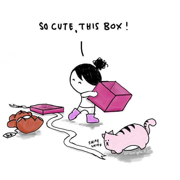 My 30 Heartwarming Comics About My Little Niece Who Says The Most Wickedly Funny Things And Her Cat