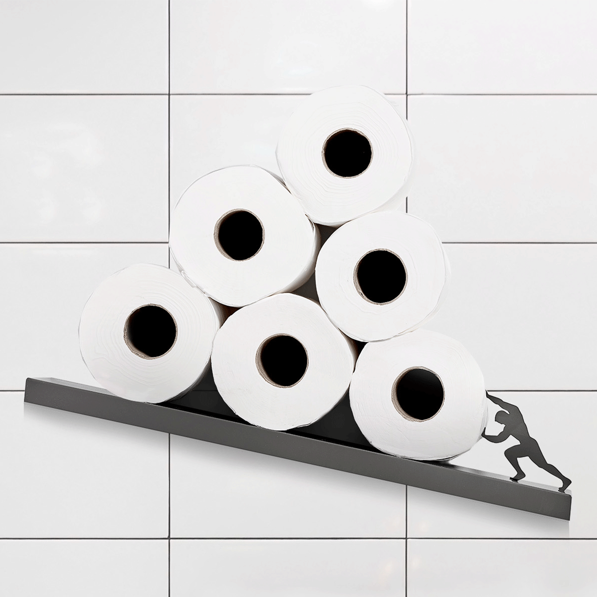 This Toilet Paper Shelf I Designed Is Hard At Work All The Time