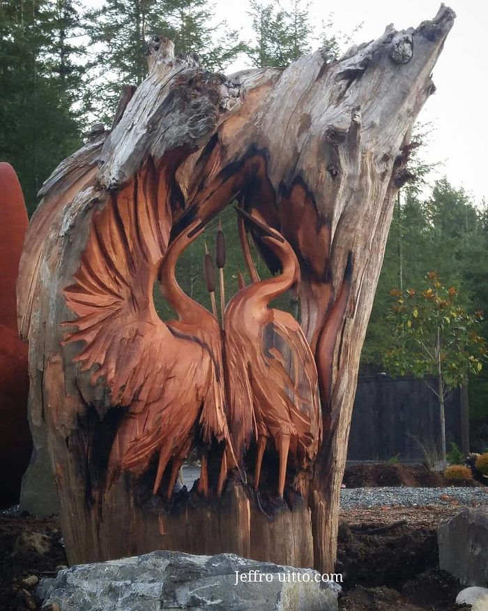 30 Amazing Wood Sculptures Made From The Pieces Found On Beaches
