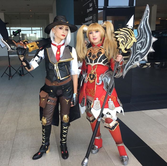 Ashe (Overwatch) And Dwarf (Lineage 2)