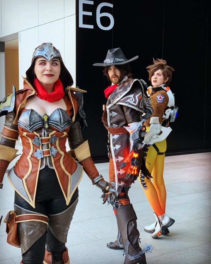 Demon Hunter Sombra, Mccree And Tracer (Overwatch)