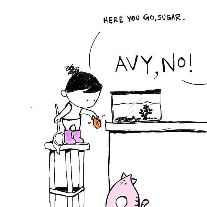 My 30 Heartwarming Comics About My Little Niece Who Says The Most Wickedly Funny Things And Her Cat