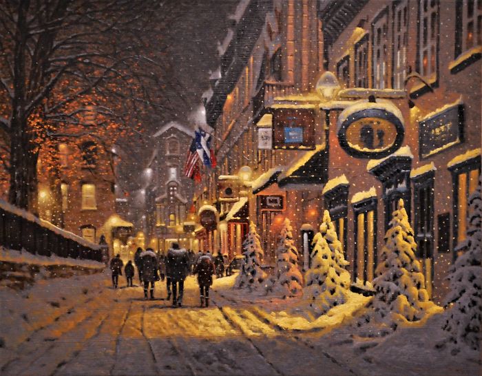 Canadian Artist Creates Beautiful Winter Paintings That Will Make Your Nights Warmer