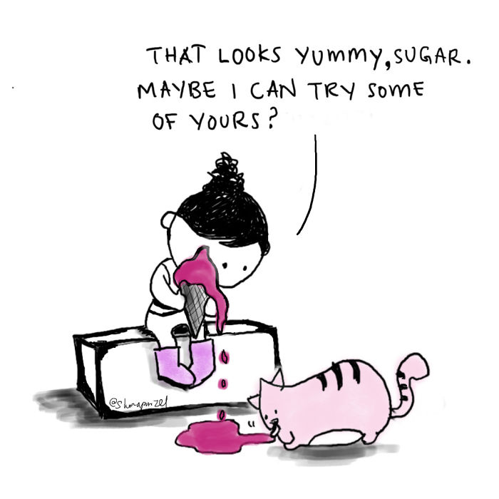My 30 Heartwarming Comics About My Little Niece Who Says The Most Wickedly Funny Things And Her Cat