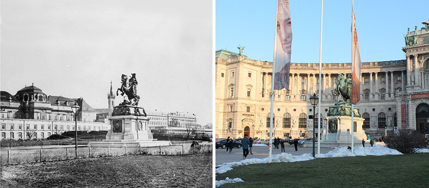 Heldenplatz 1880s vs. 2015