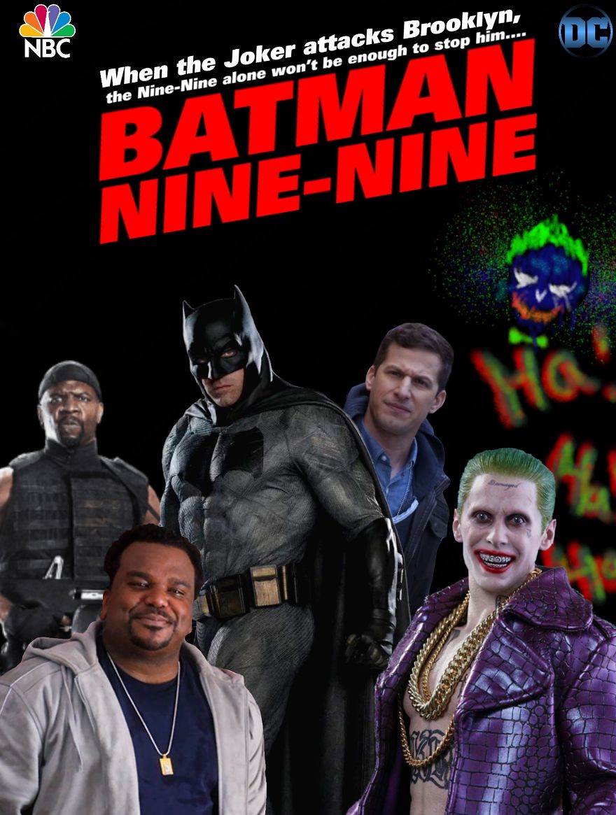I Created A Fan Poster For A Brooklyn Nine-Nine / Batman Crossover!