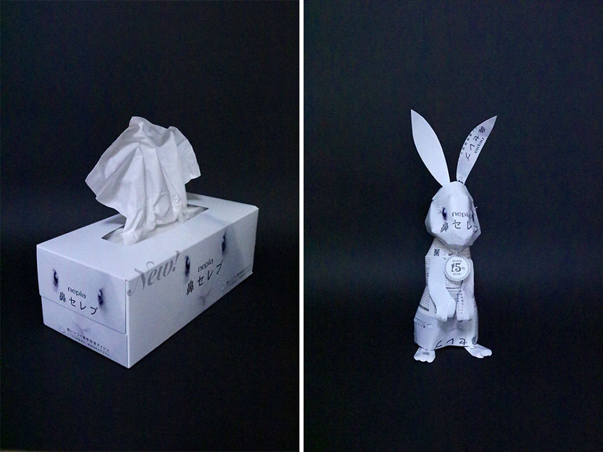 Japanese Artist Makes Incredible Arts With Used Packaging (19 New Pics)