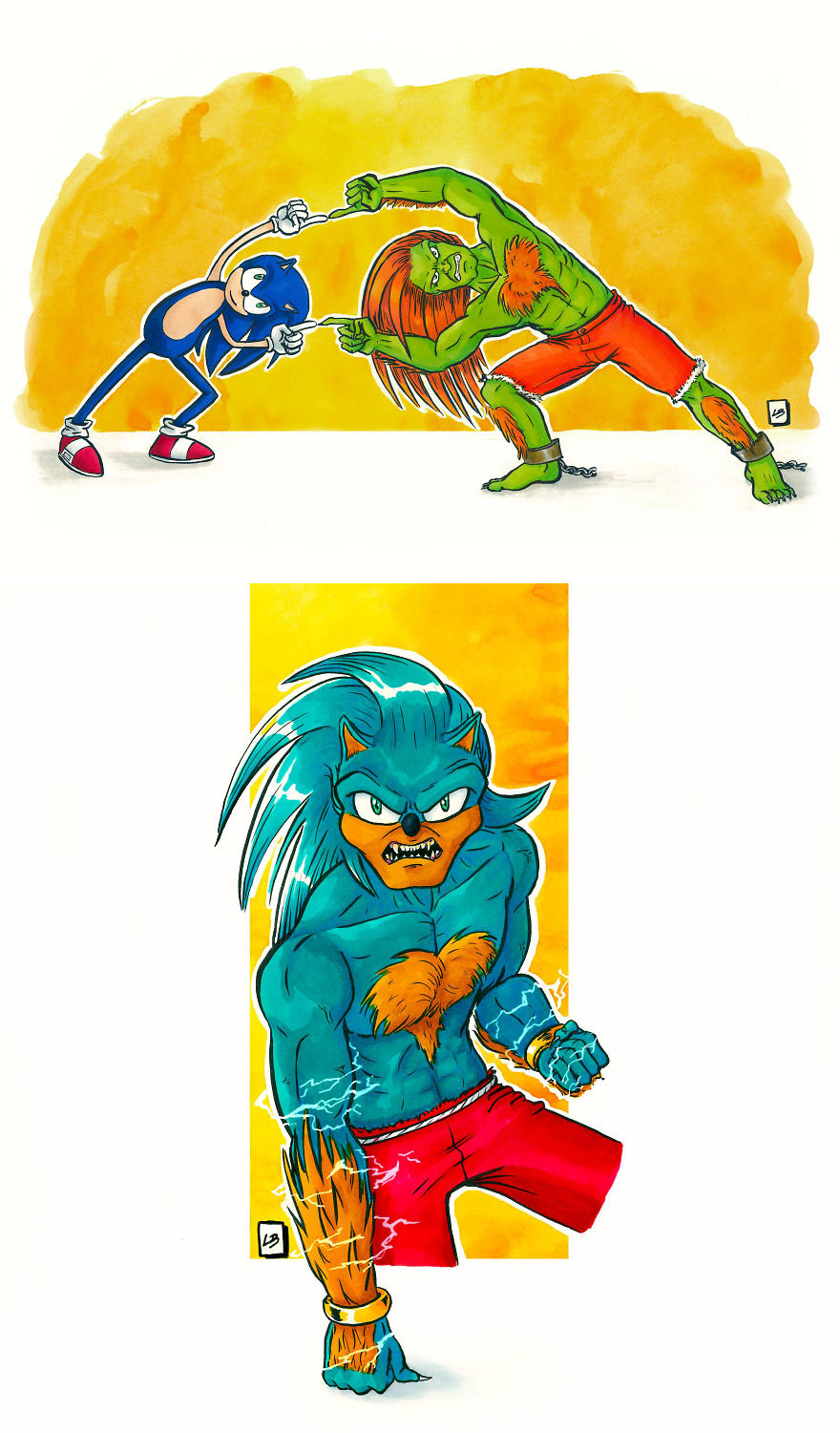 Sonic the Hedgehog x Blanka