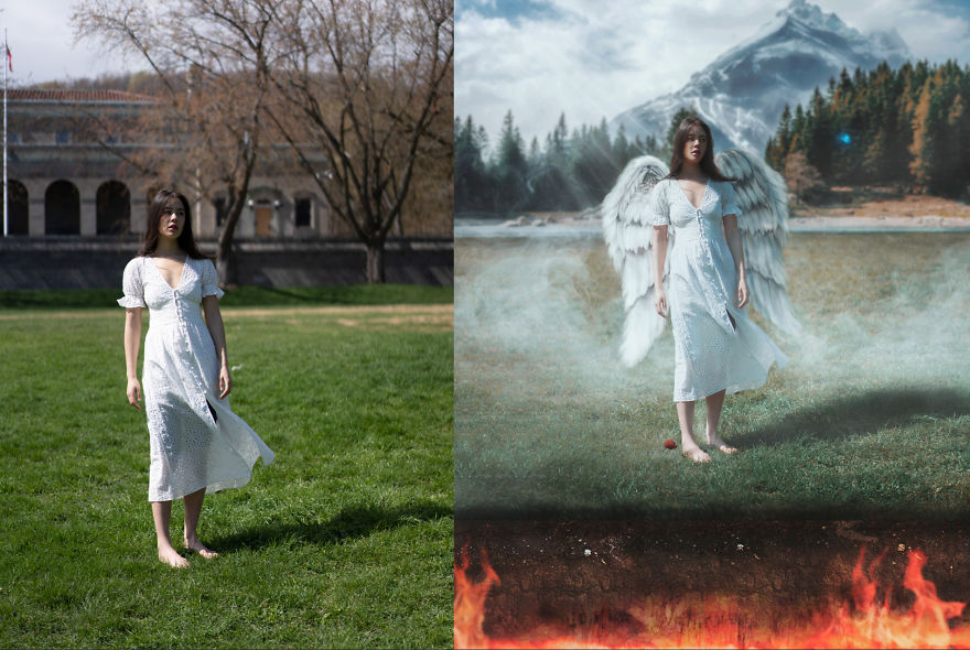 Ethereal Photoshop Manipulations Inspired By Renaissance Art.