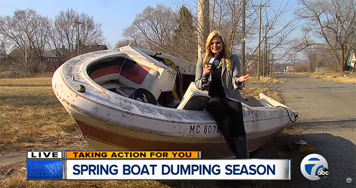 This Badass Journalist Is Solving Detroit's Abandoned Boats Problem By Bringing Them Back To the Owners In A Captain's Hat