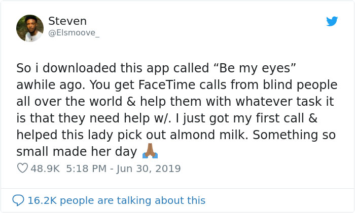 People Share Their Experiences With An App That Allows You To Help A Blind Person By 'Seeing' For Them