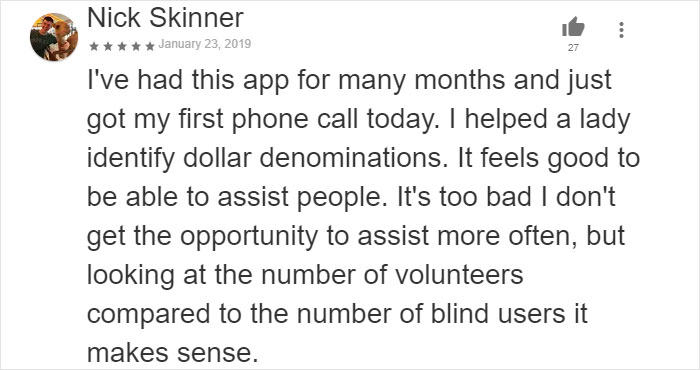 People Share Their Experiences With An App That Allows You To Help A Blind Person By 'Seeing' For Them