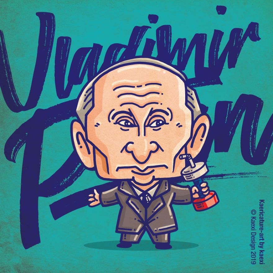 World Political Leaders Turn Into Caricature Art