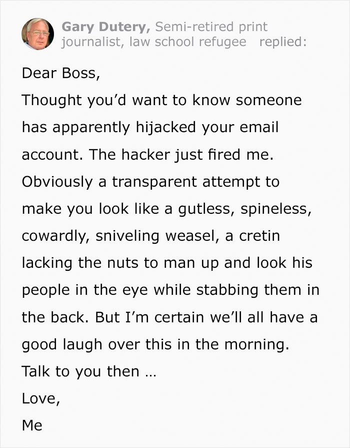 Person Asks How To Respond To Boss That Fired Them Via Email, Gets 9 Creative Answers