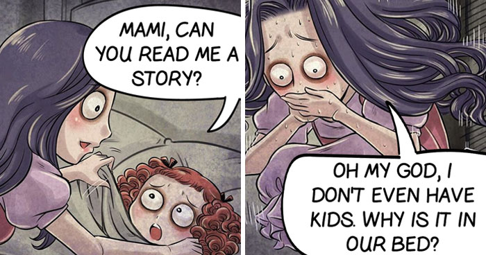 Guy Creates Horror Comics With Unexpected Endings (18 Pics)