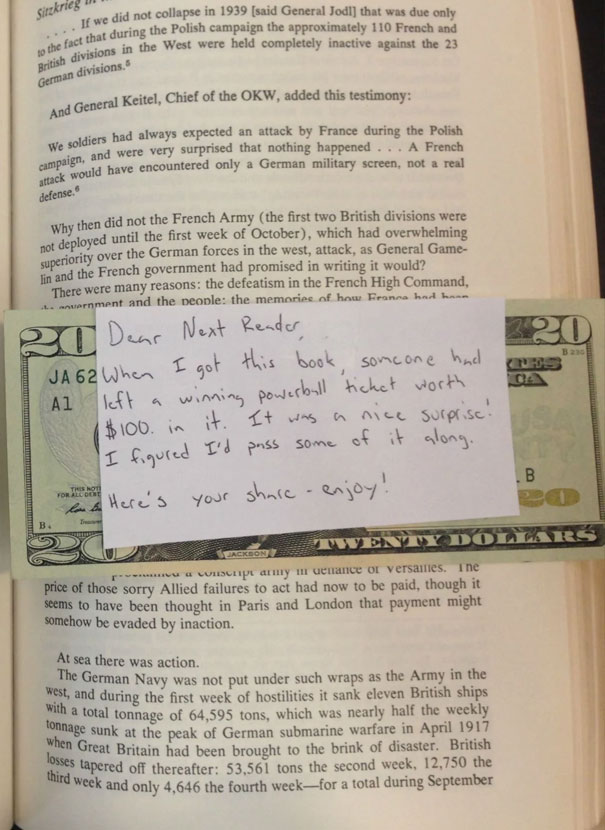Found A Little Surprise In The Library Book I Borrowed