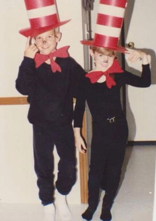 My Brother And I Dressed For Dr. Seuss Day At School. We Ended Up Being The Only Ones Who Dressed Up! A Kids Worst Nightmare!
