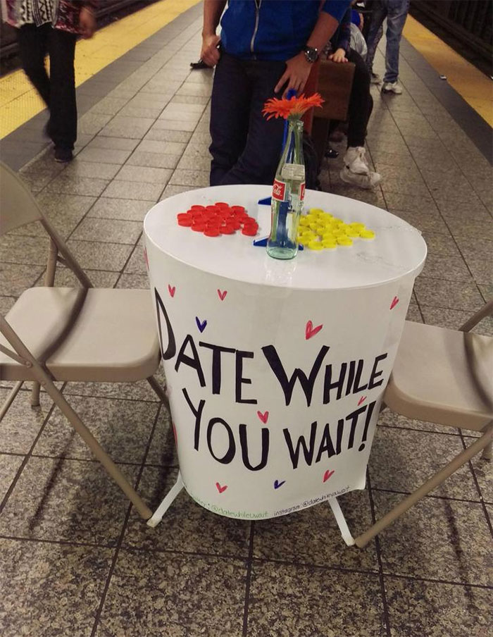 This Subway Platform Has Speed Dating To Keep You Busy While You Wait