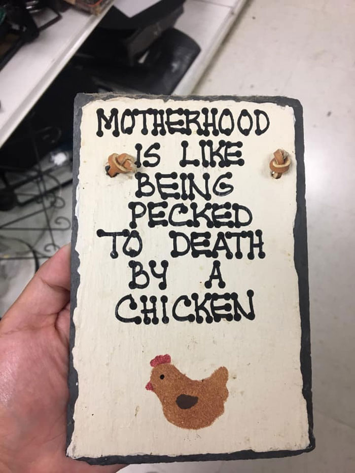 I’m Not A Mother (Except To My Cats), But I Was Wondering If This Handmade Sign I Found In Goodwill Has Any Truth To It?
