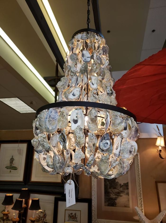 Oyster Shell Chandelier Anyone?