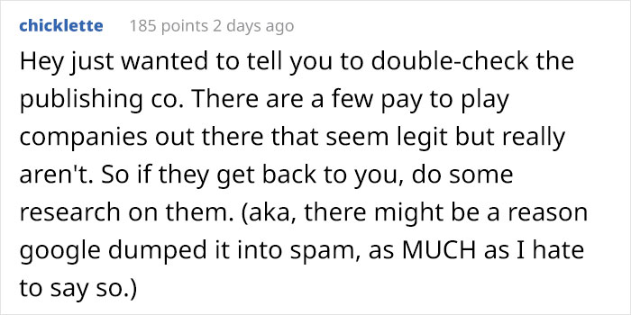 Someone Shares Their Story About How Not Checking Their Gmail Spam Folder Possibly Cost Them Their Whole Career